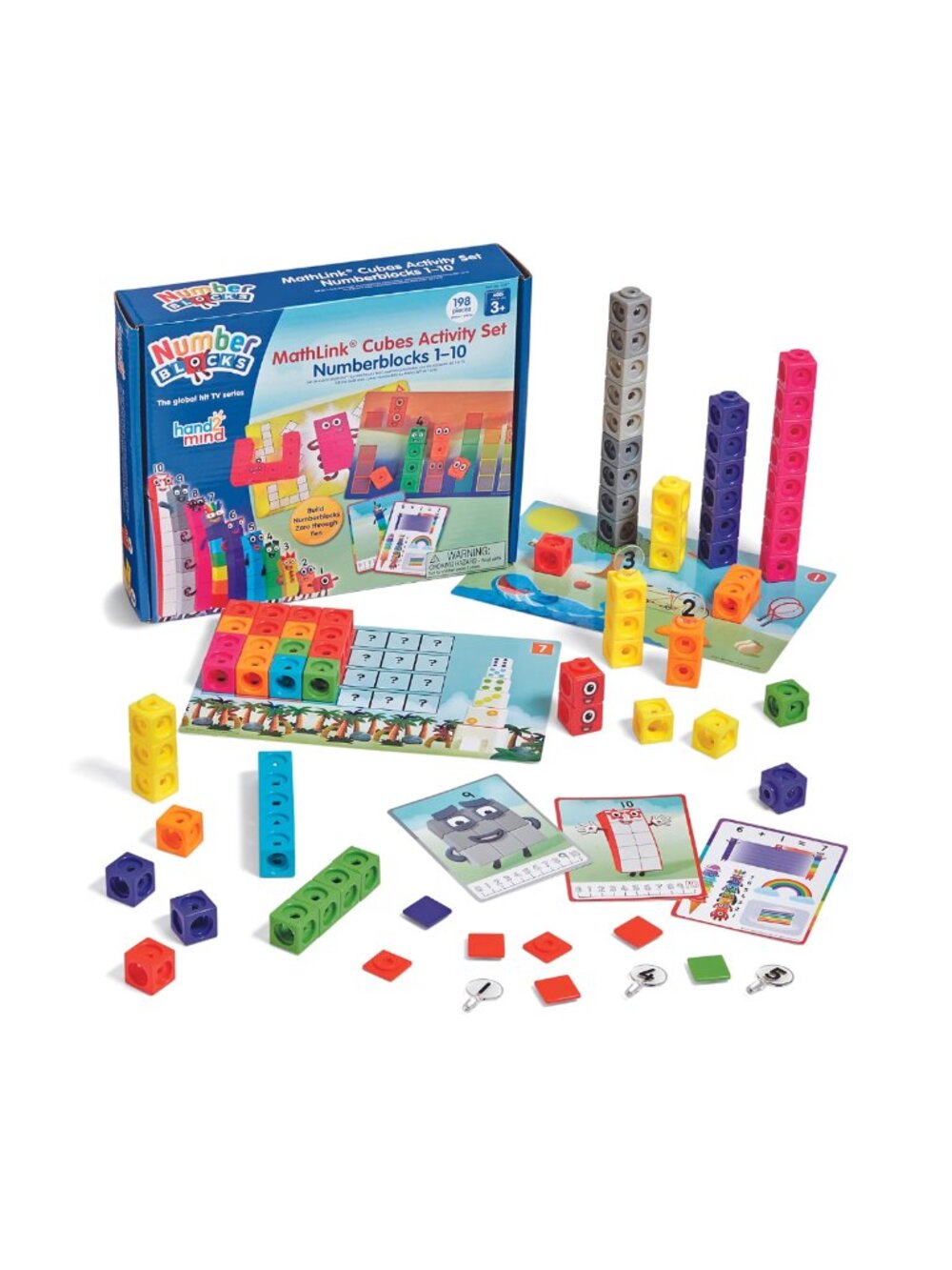 MathLink Cubes Numberblocks 1-10 Activity Set Preschool Learning Counting Blocks